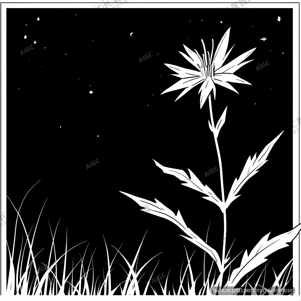 夜晚草