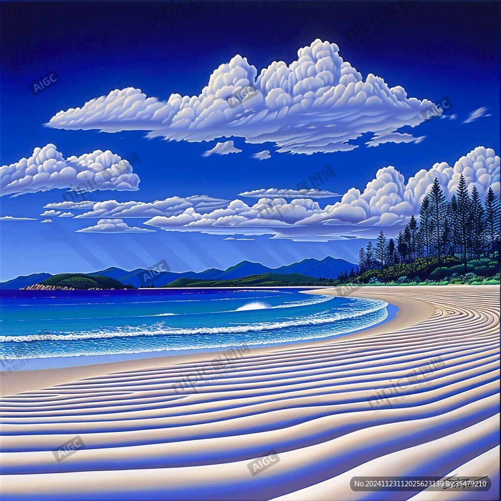电脑绘画风景画