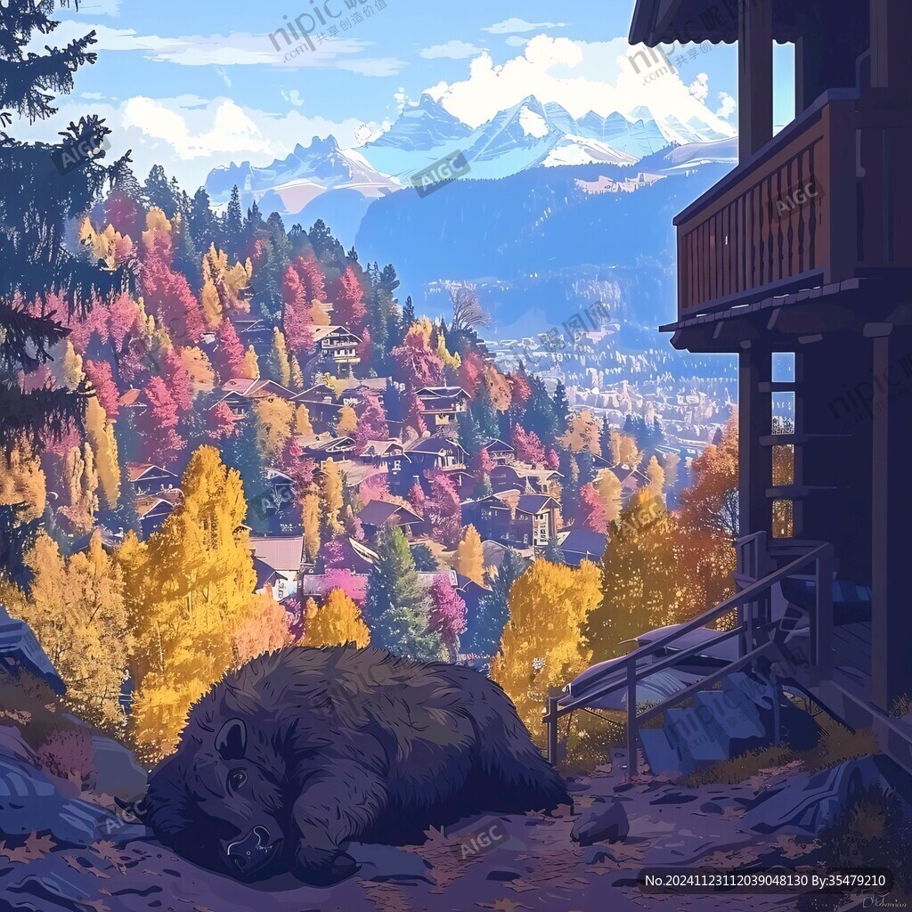 动漫场景插画