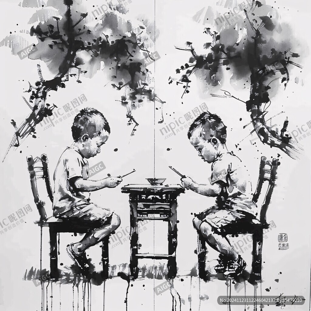 水墨童趣