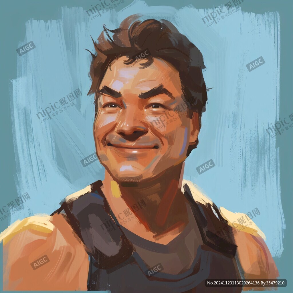 个人原创插画运动员