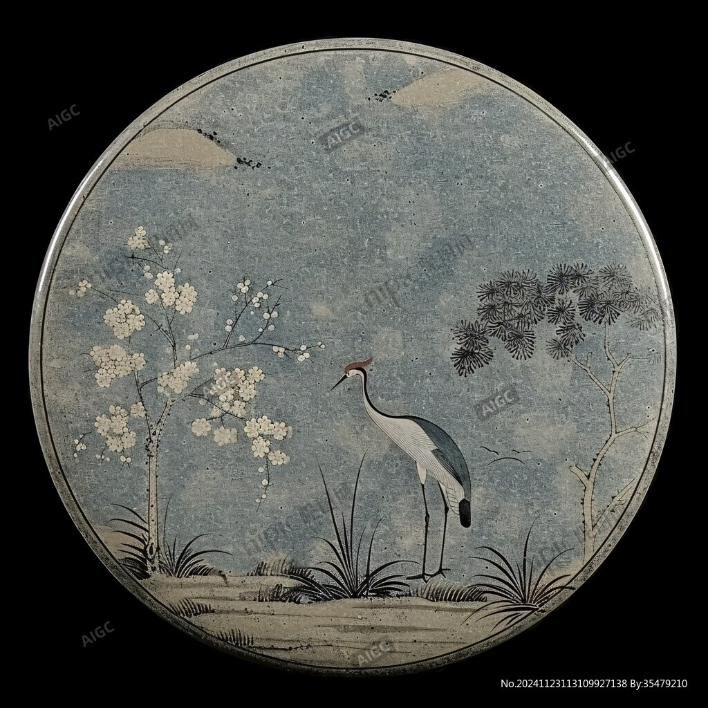 铜胎画珐琅圆形茶盘