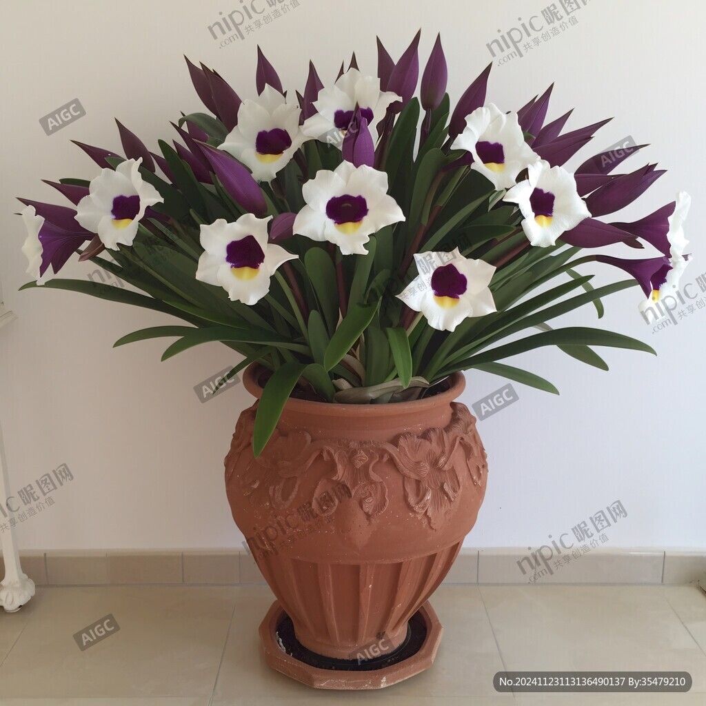 盆栽水仙花