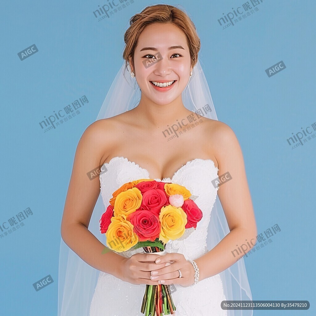 蓝嘴黄新娘