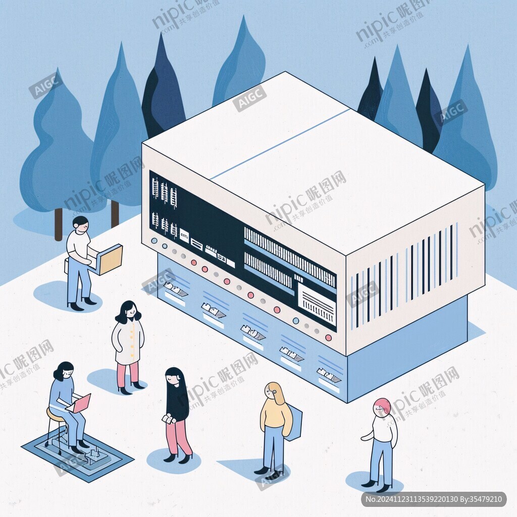 山科大图书馆插画