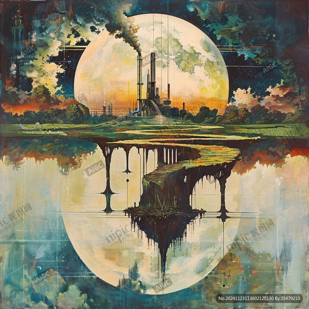 科幻油画油彩