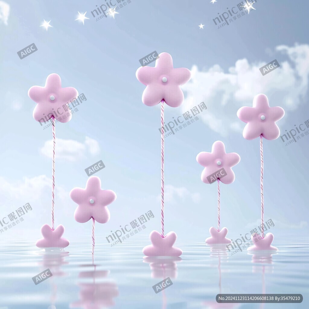 粉色唯美星光