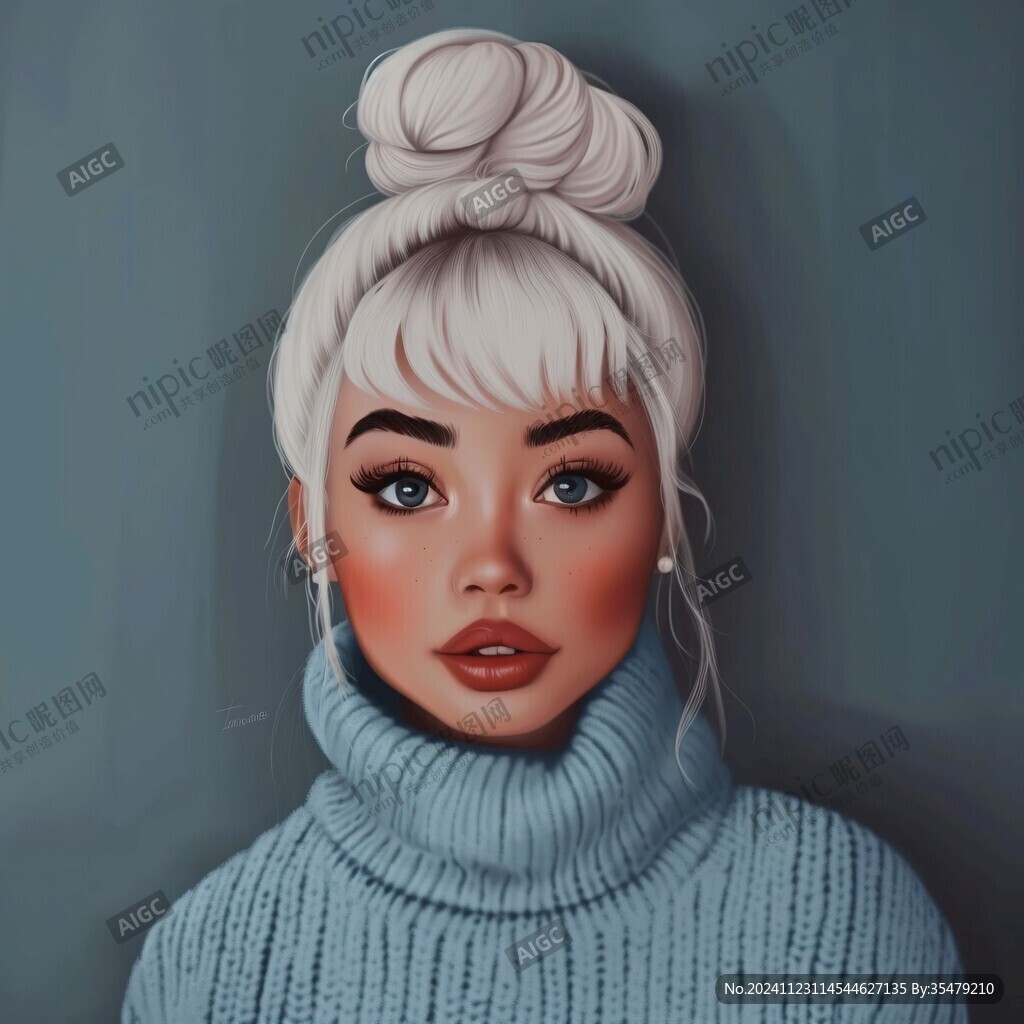 写实人物插画