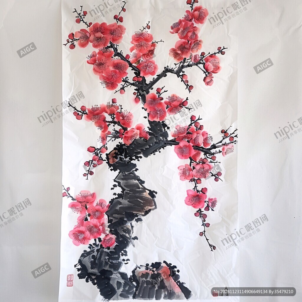 大型梅花挂画