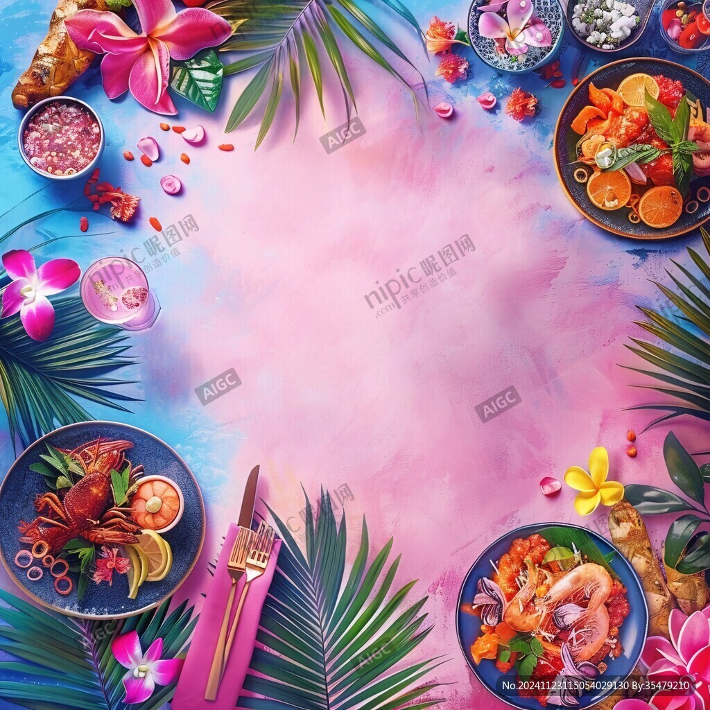 特色餐饮装饰背景