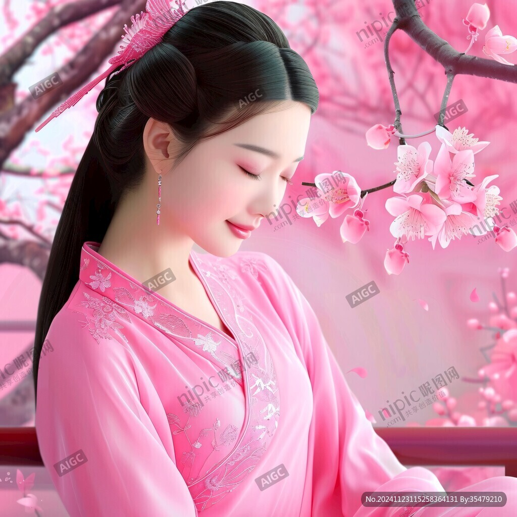 粉色古装