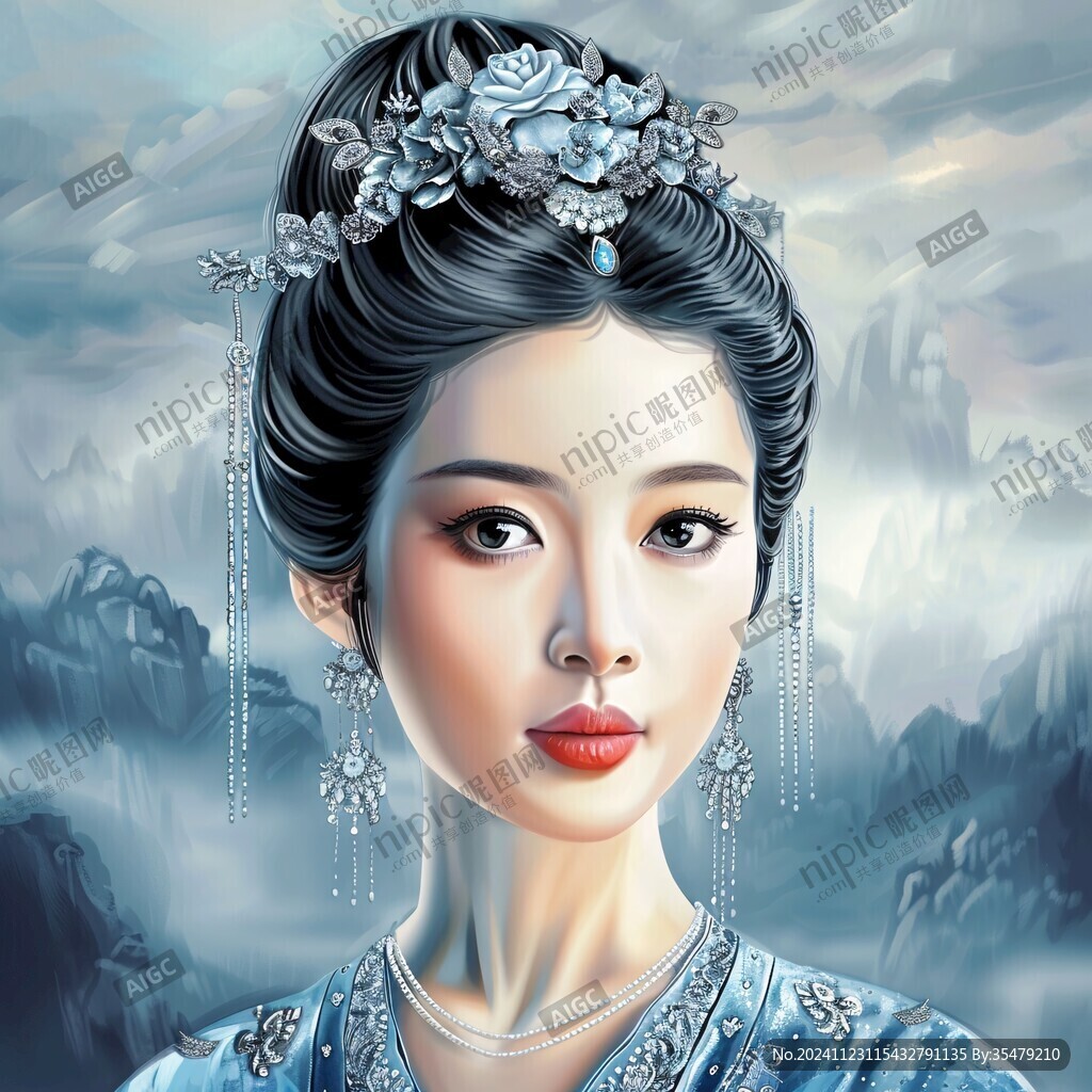 鼠绘古代美女