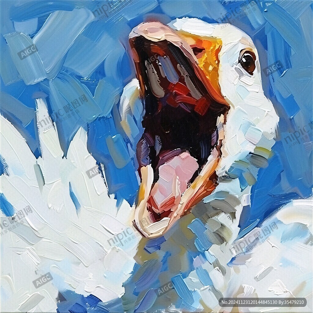 鸭头插画