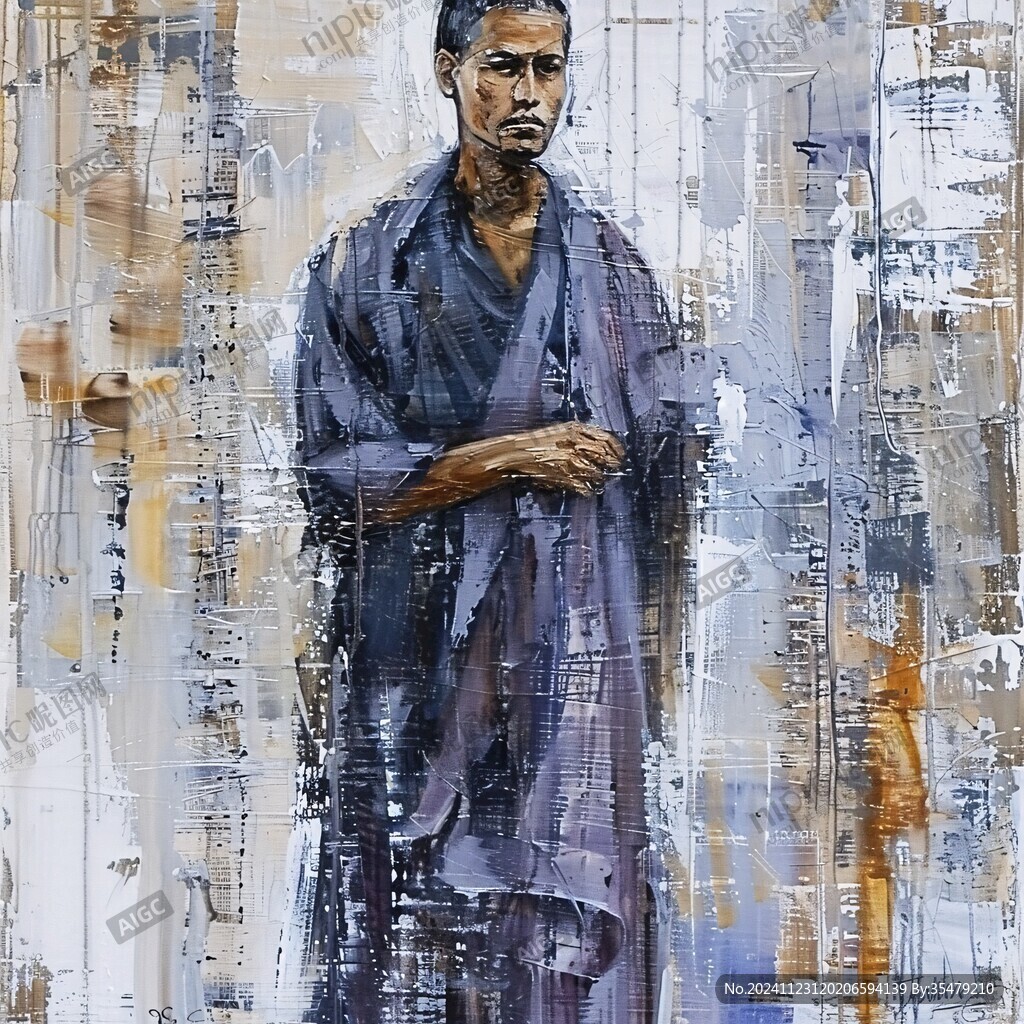 丙烯画人物