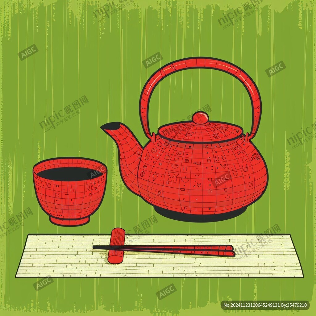 茶道插画