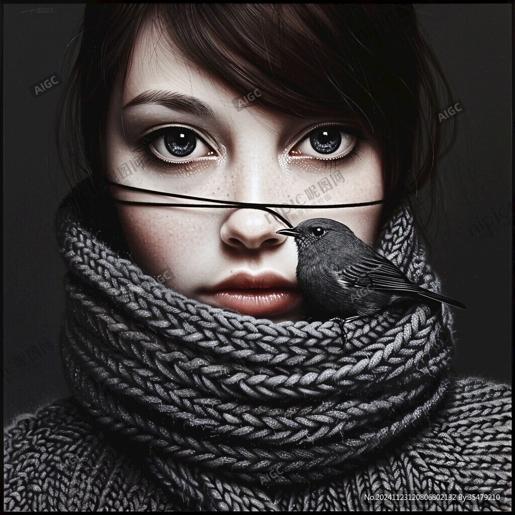 写实人物插画