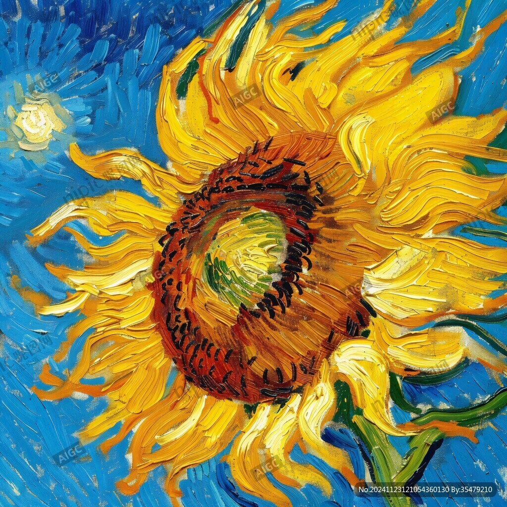 葵花油画
