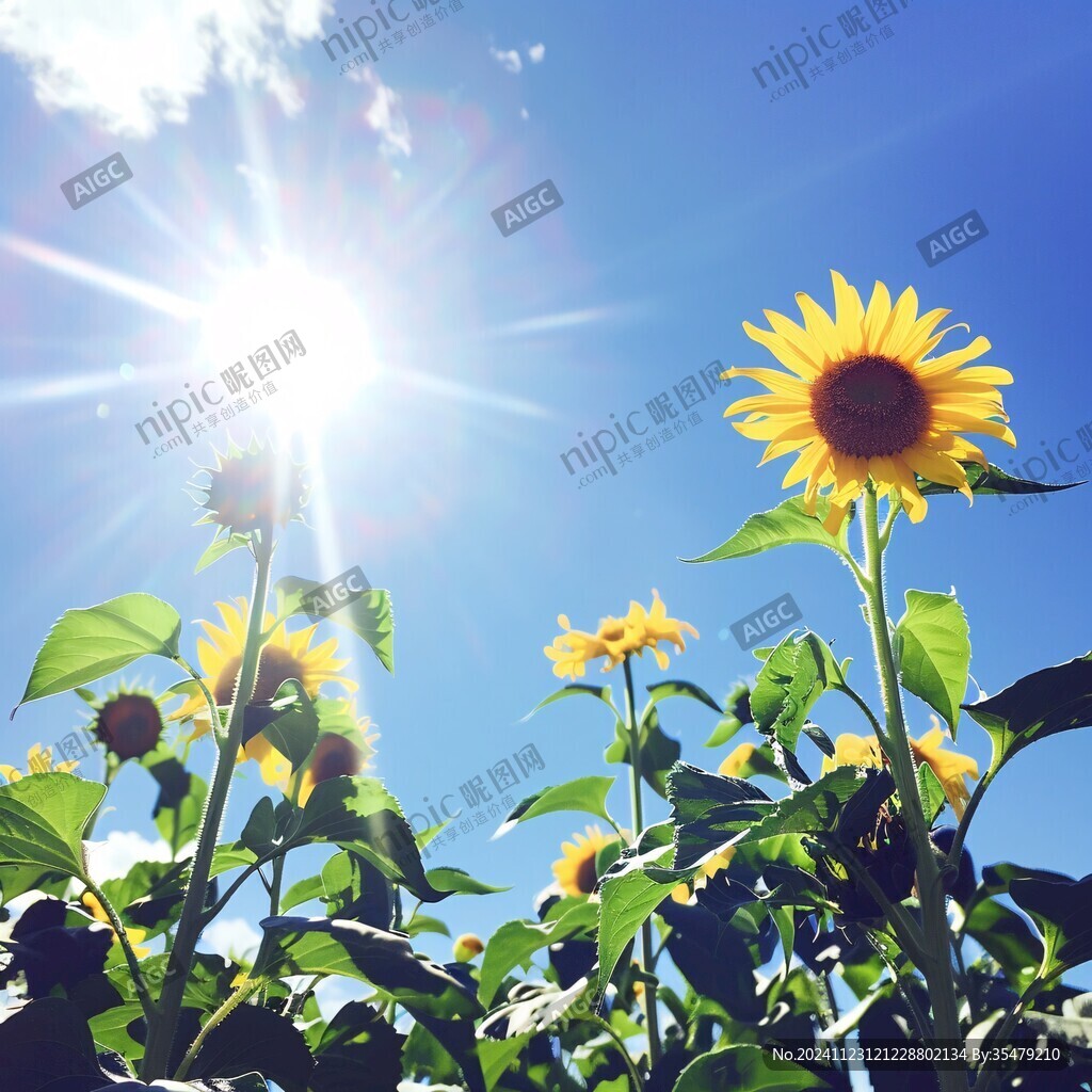 追光夏日葵