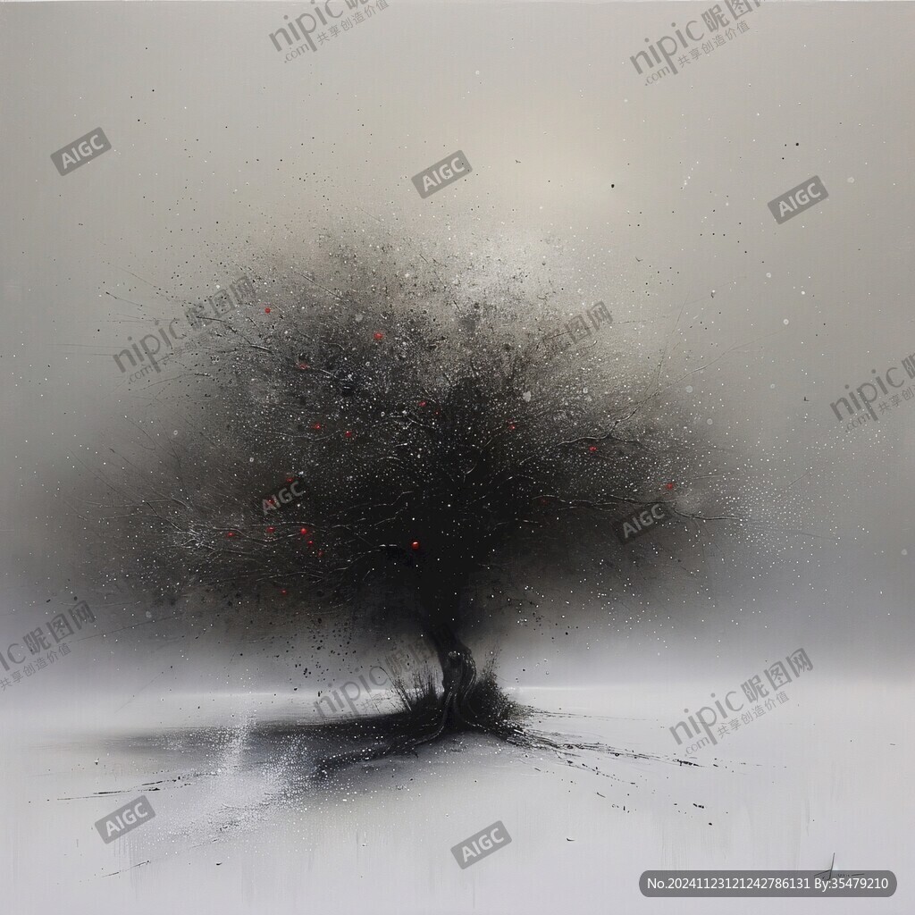 神秘梦幻的大树