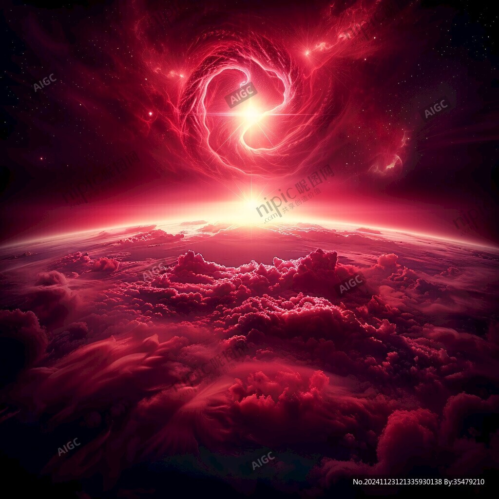 星云宇宙科技背景