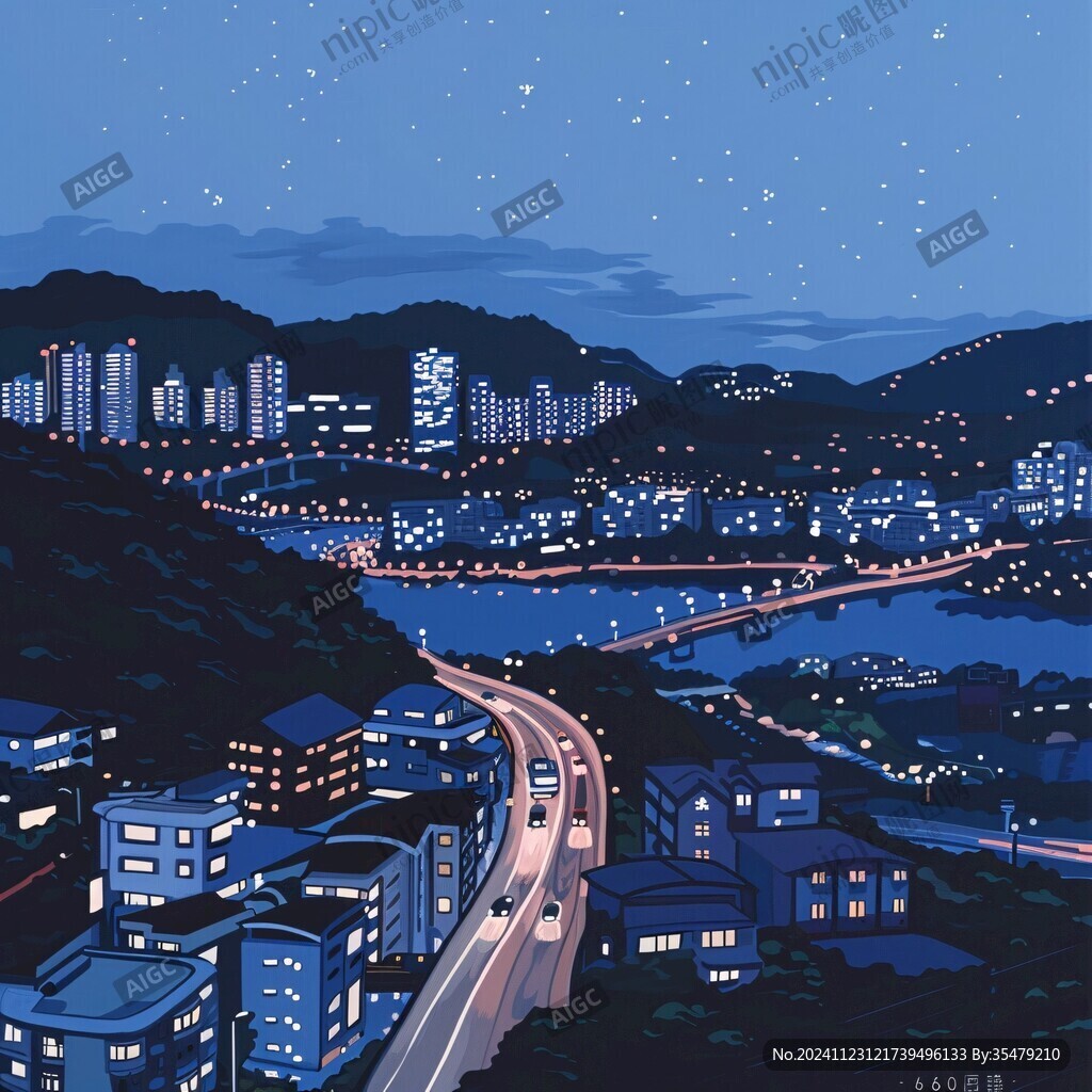 釜山插画