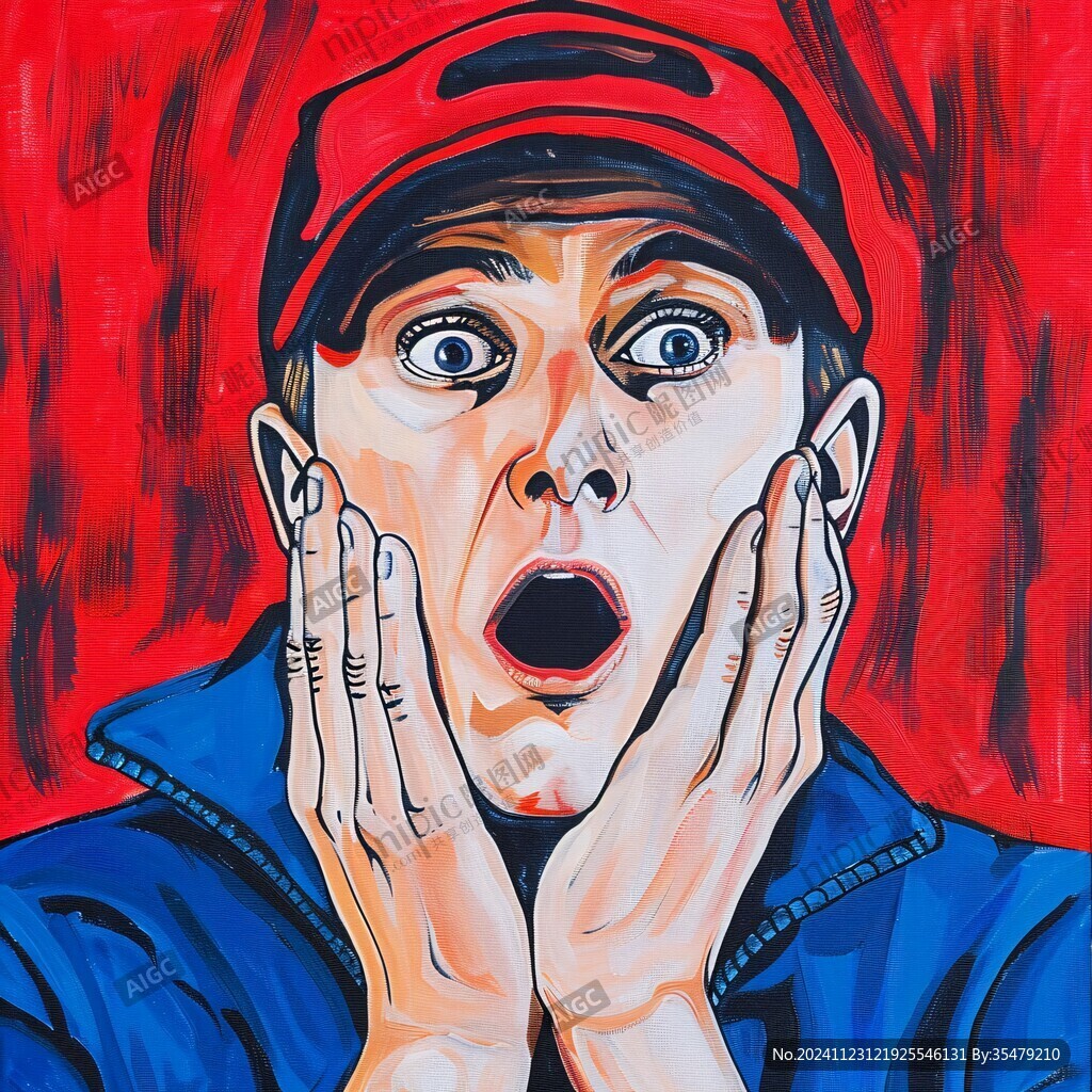 夸张风人物插画