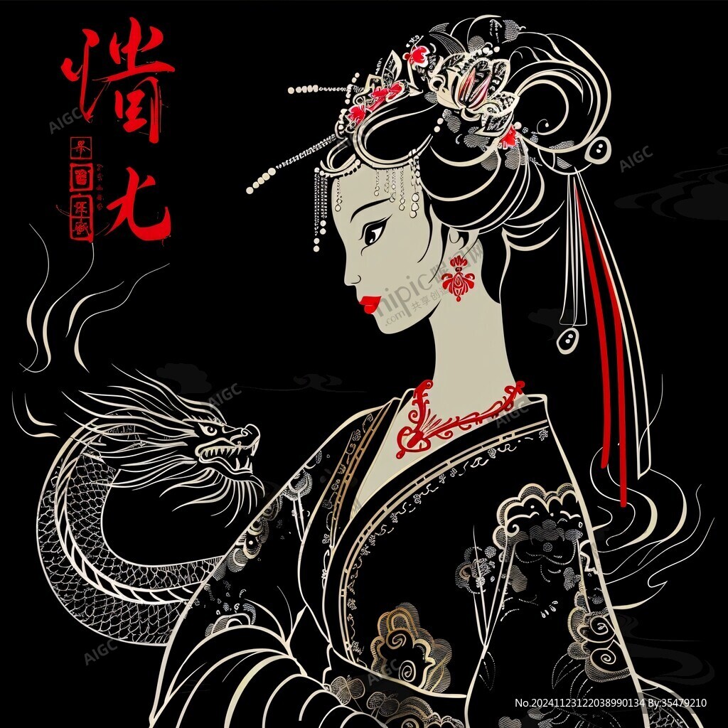 湄洲女插画