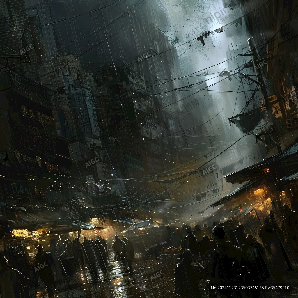 城市景雨