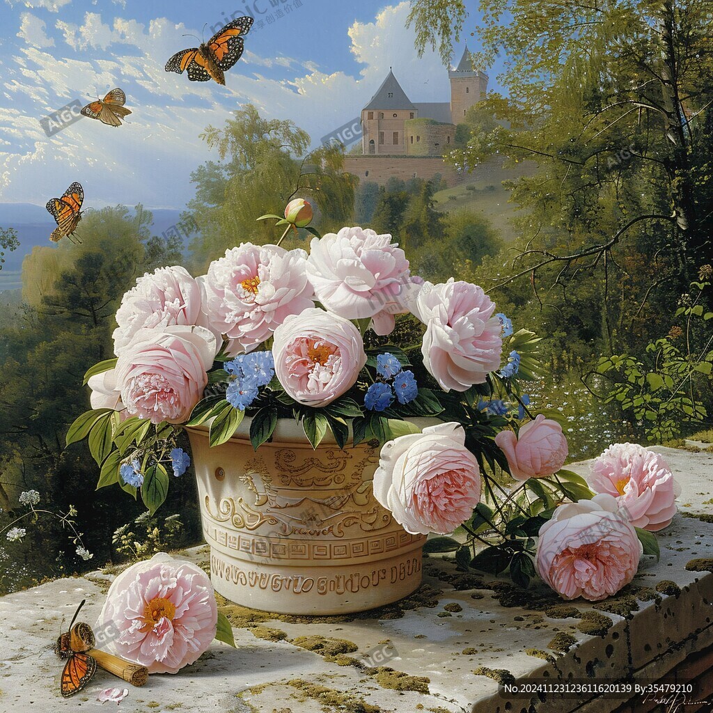 3d立体花卉油画