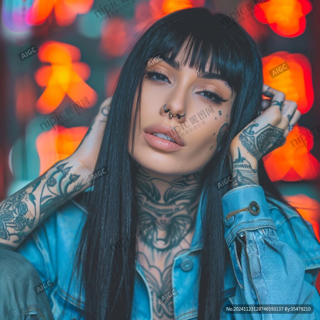 美女纹身