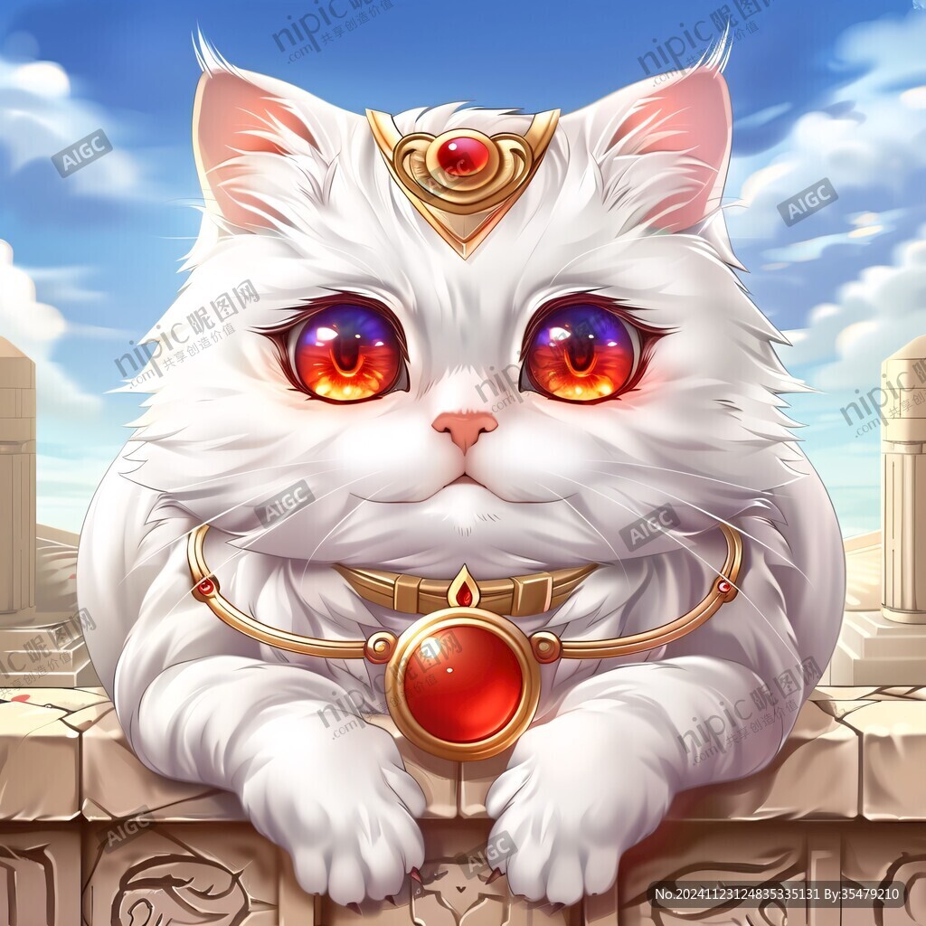 金吉拉猫插画