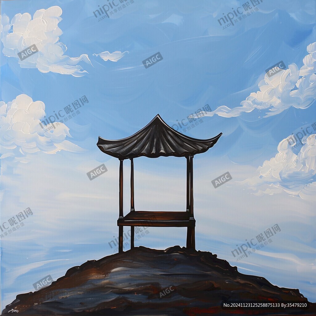 凉亭插画