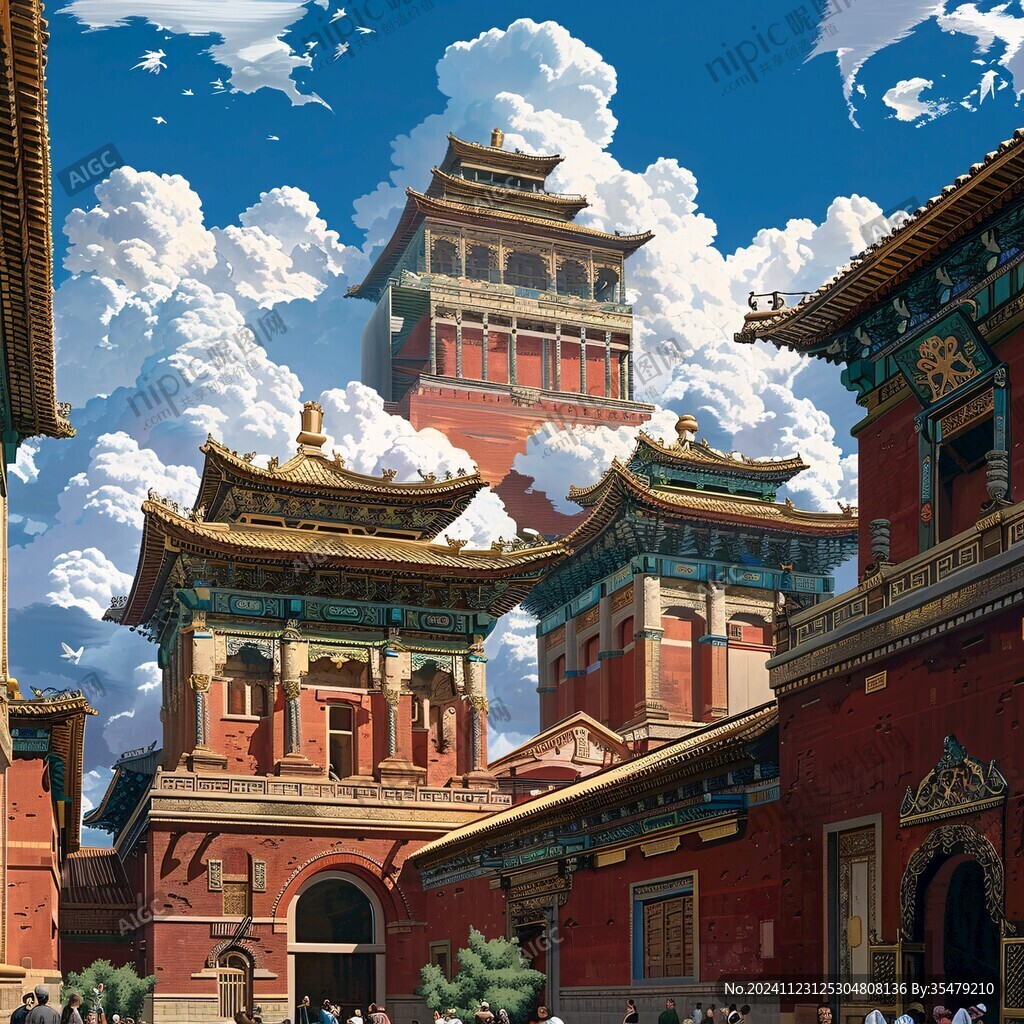 神武门插画