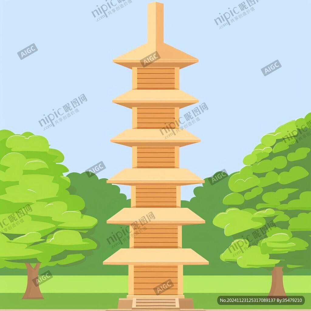 万寿塔插画