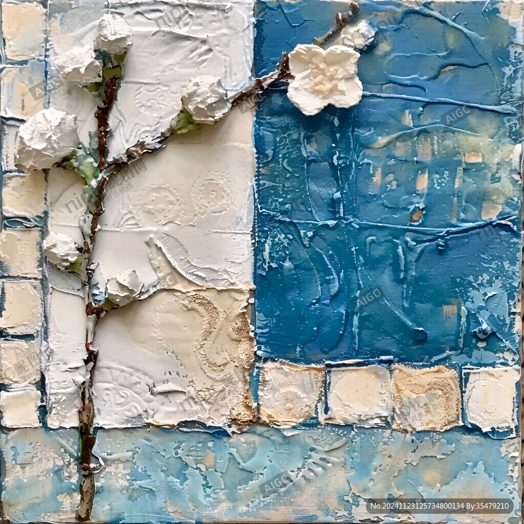 砖瓦油画