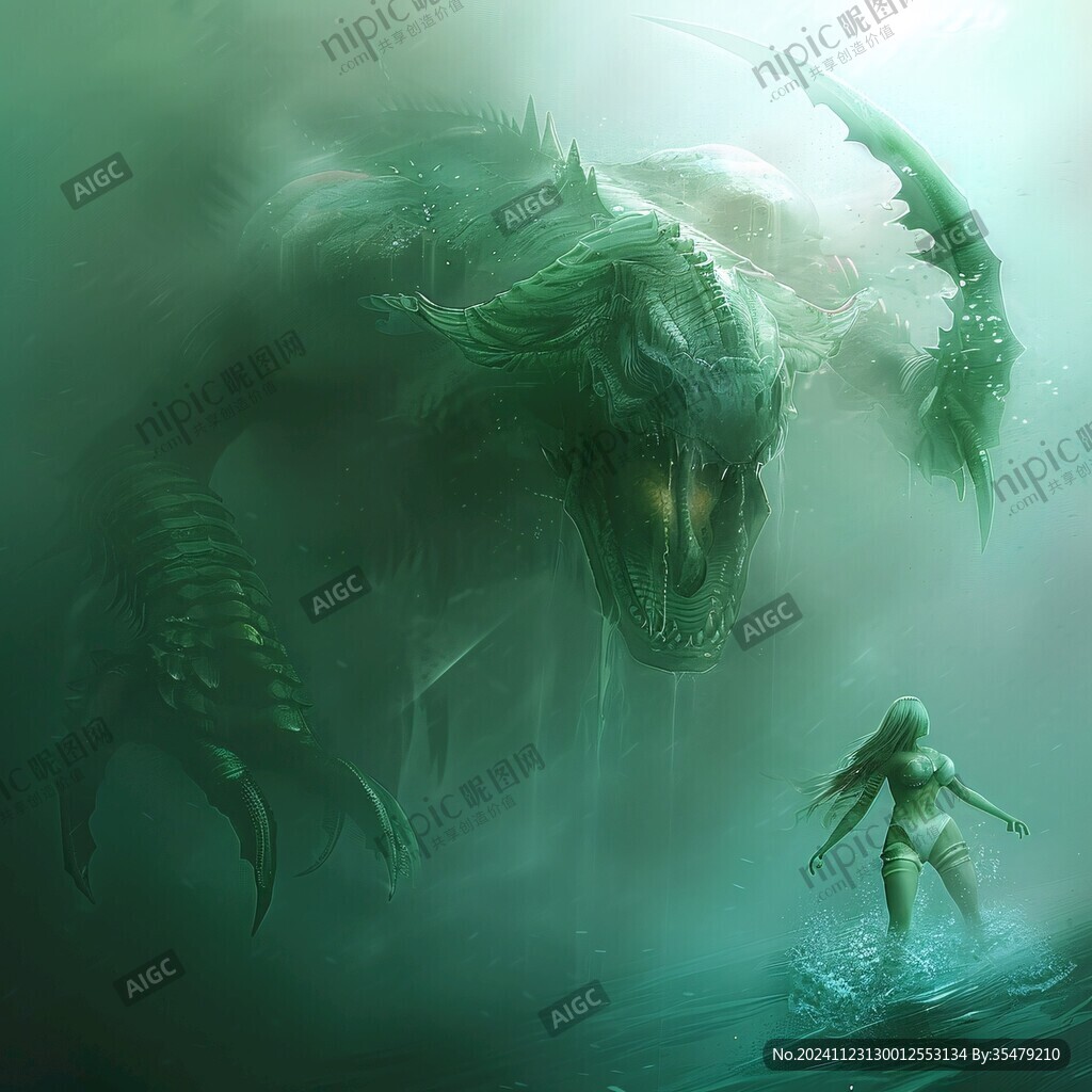 海怪插画