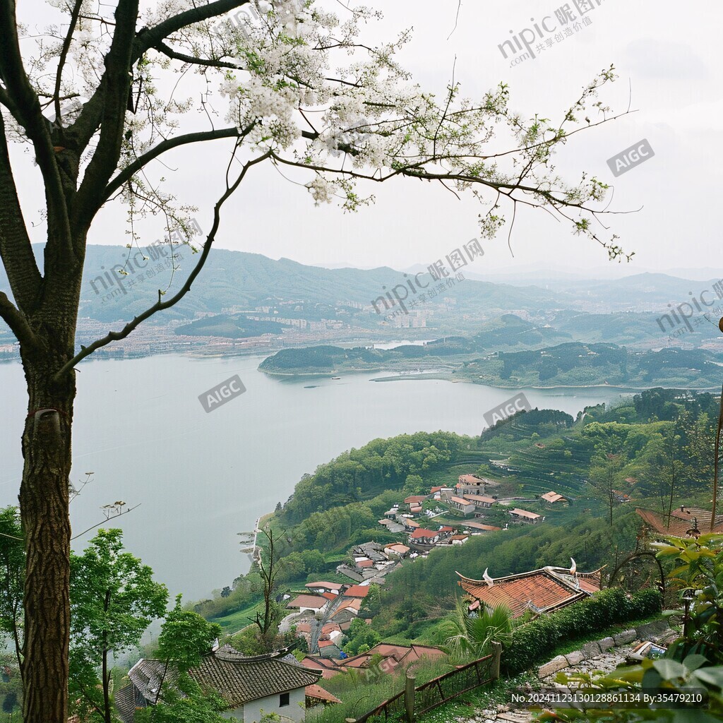 东钱湖俯视