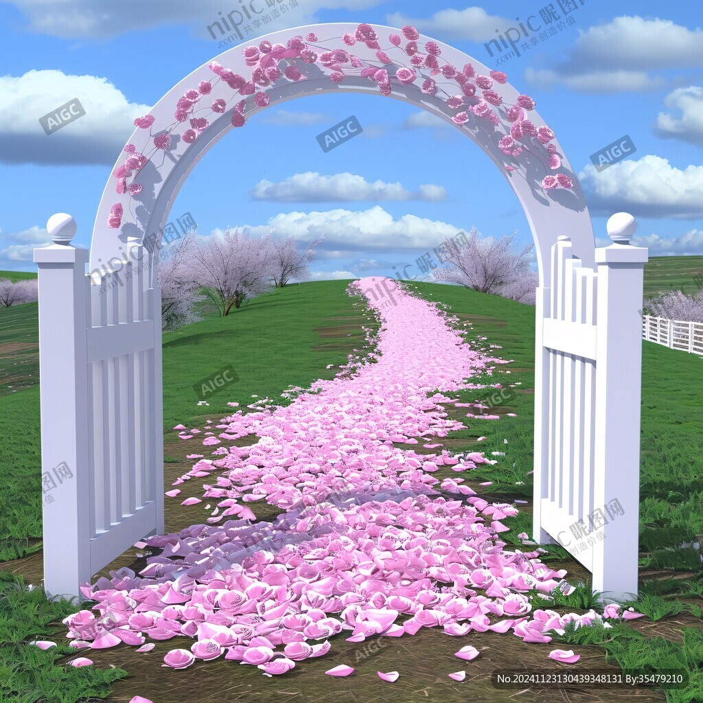 鲜花门通道