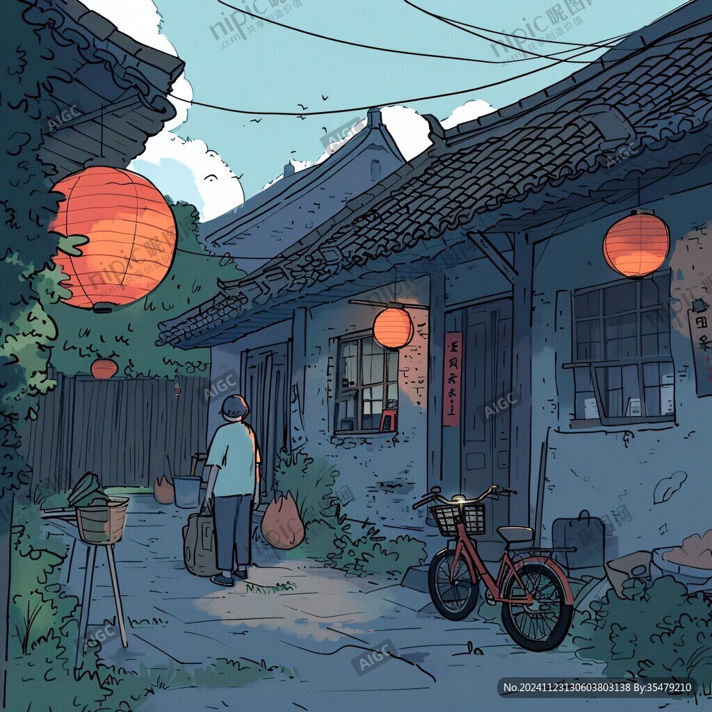 家乡记忆插画