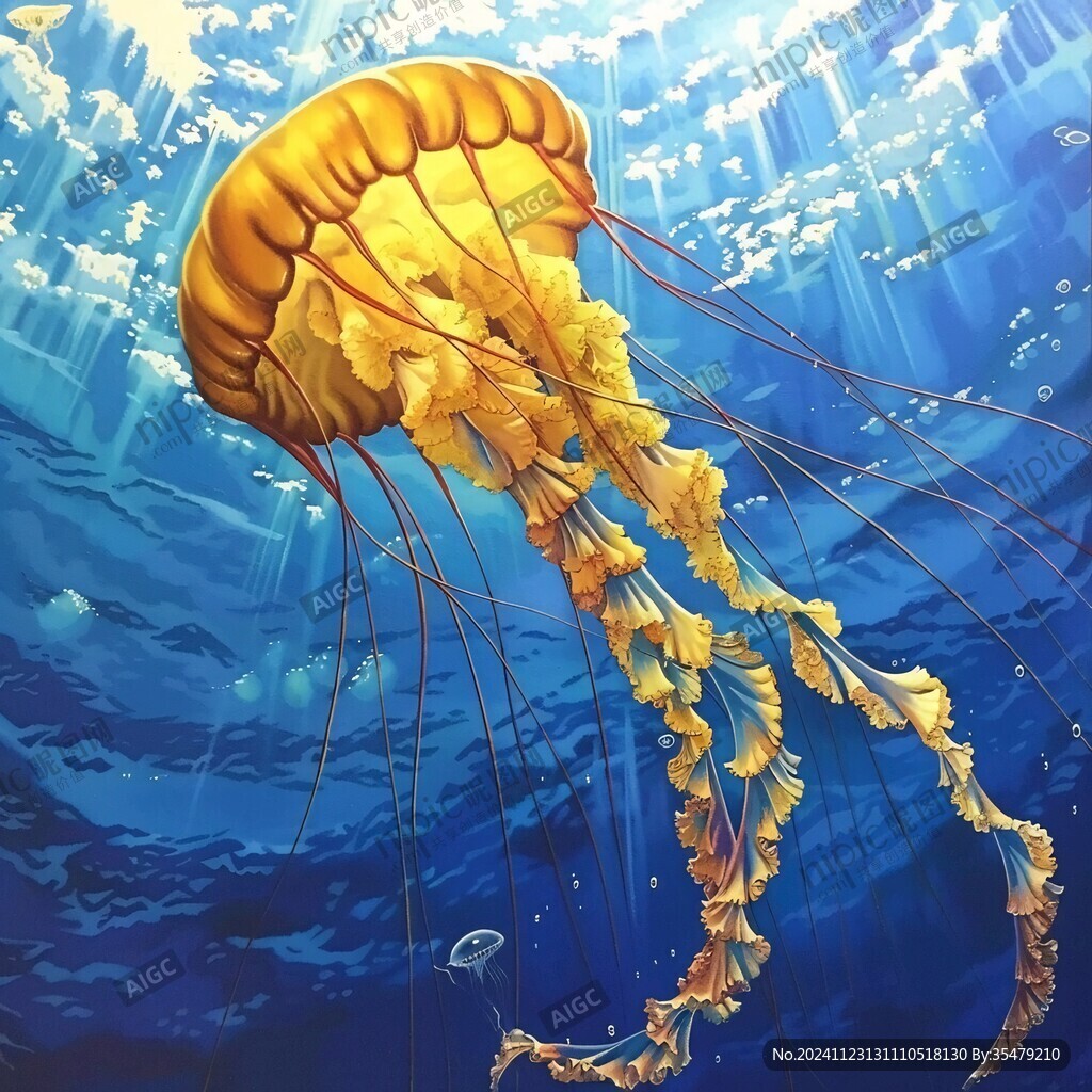 海洋动物水母高清图片