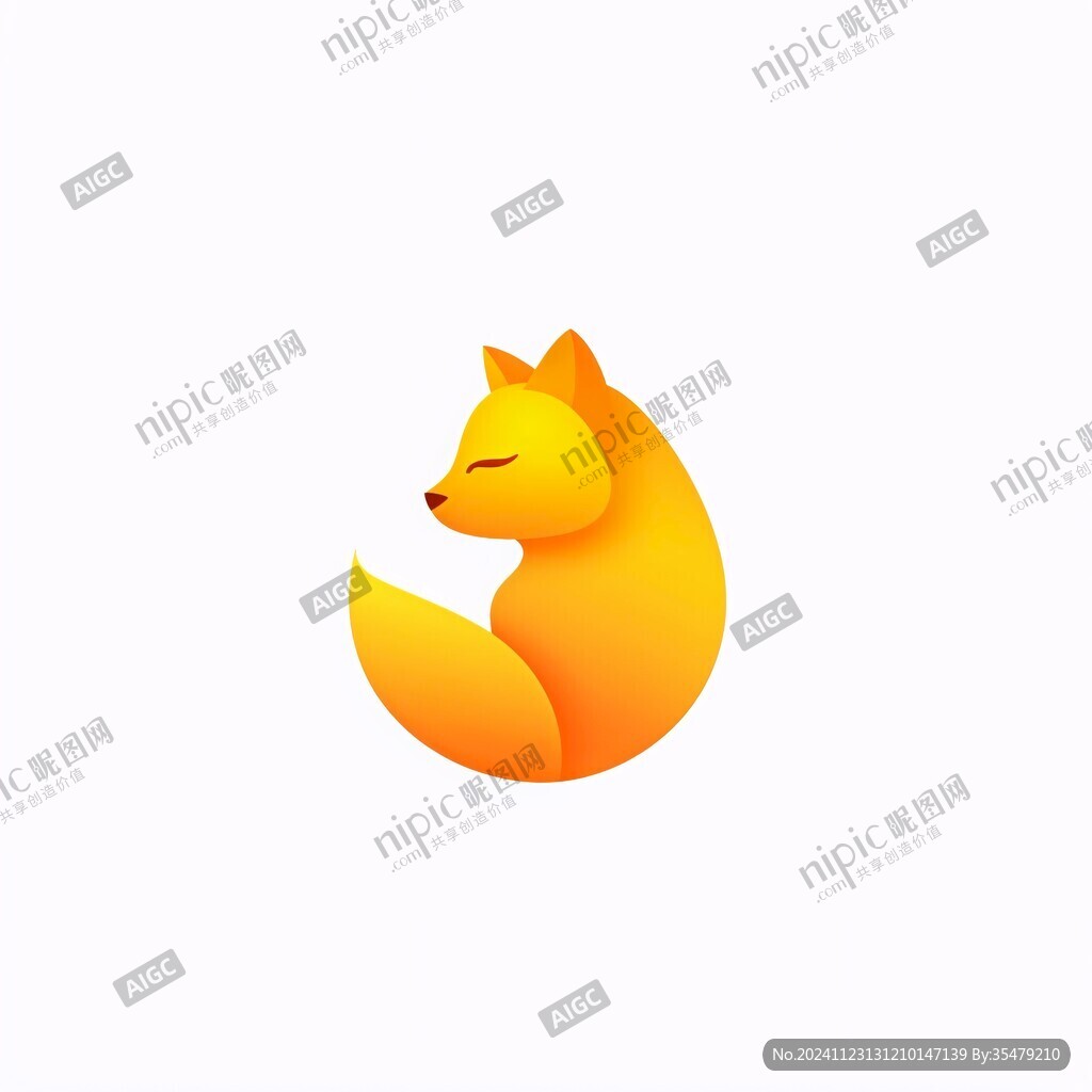 狐狸渐变logo