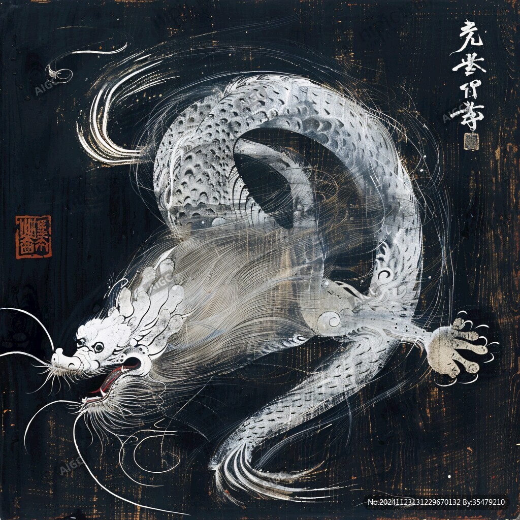 龙年插画手绘