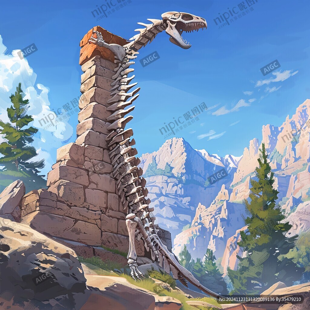 龙爬石柱