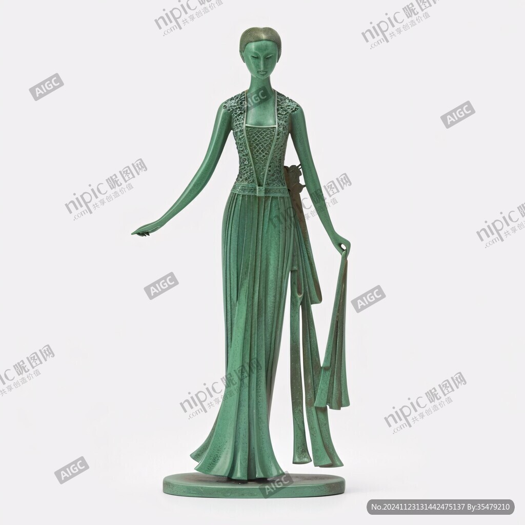 现代美女雕塑