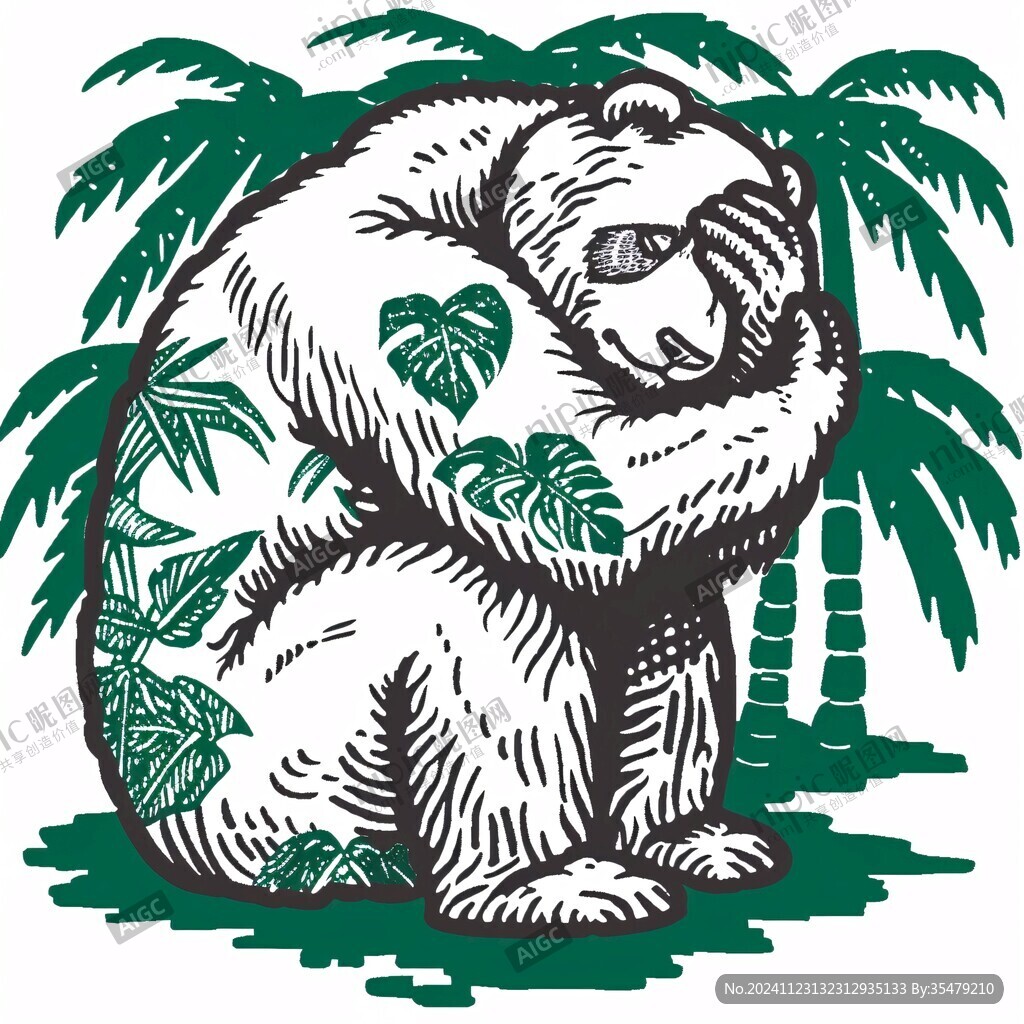 树熊t恤图案