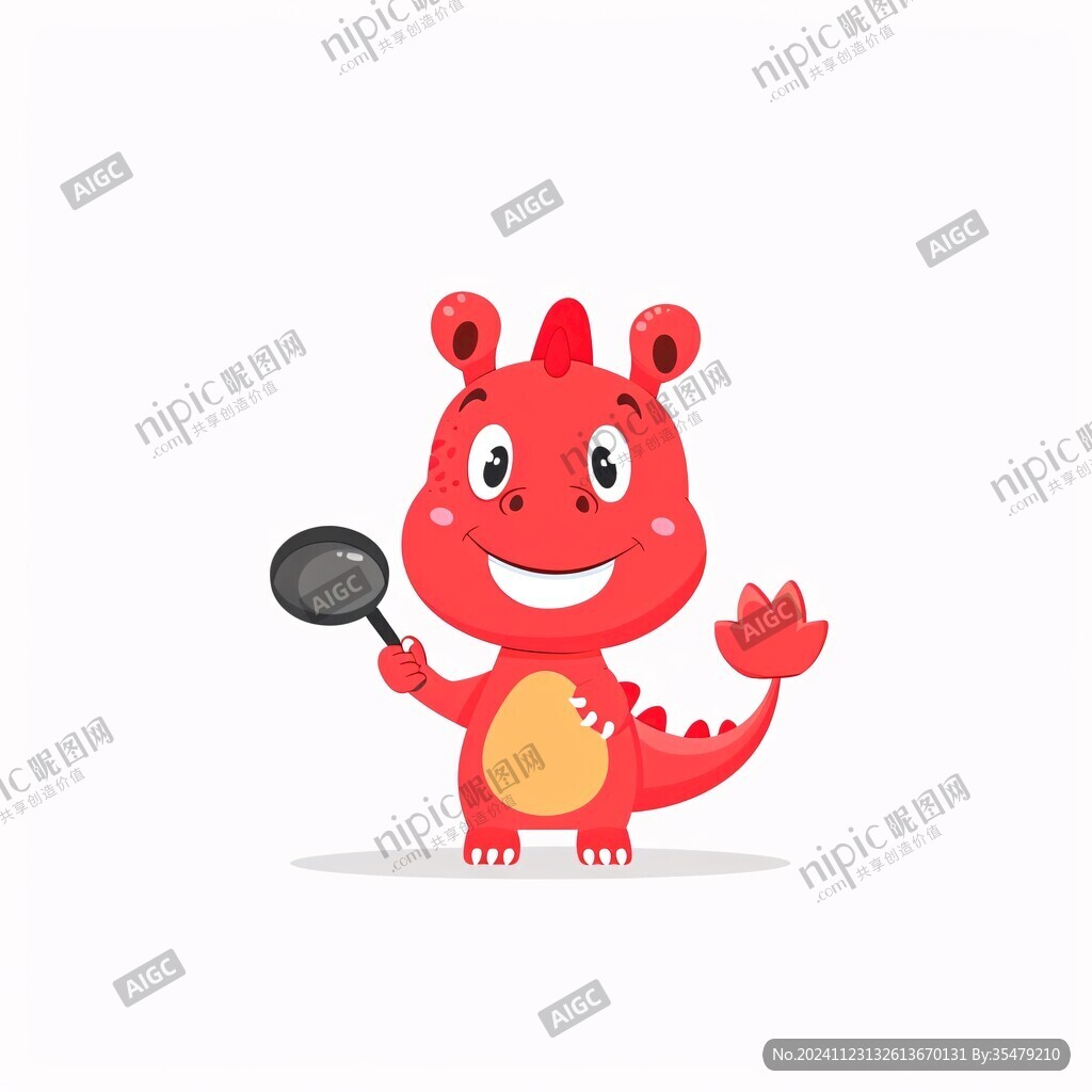 小龙吉祥物设计