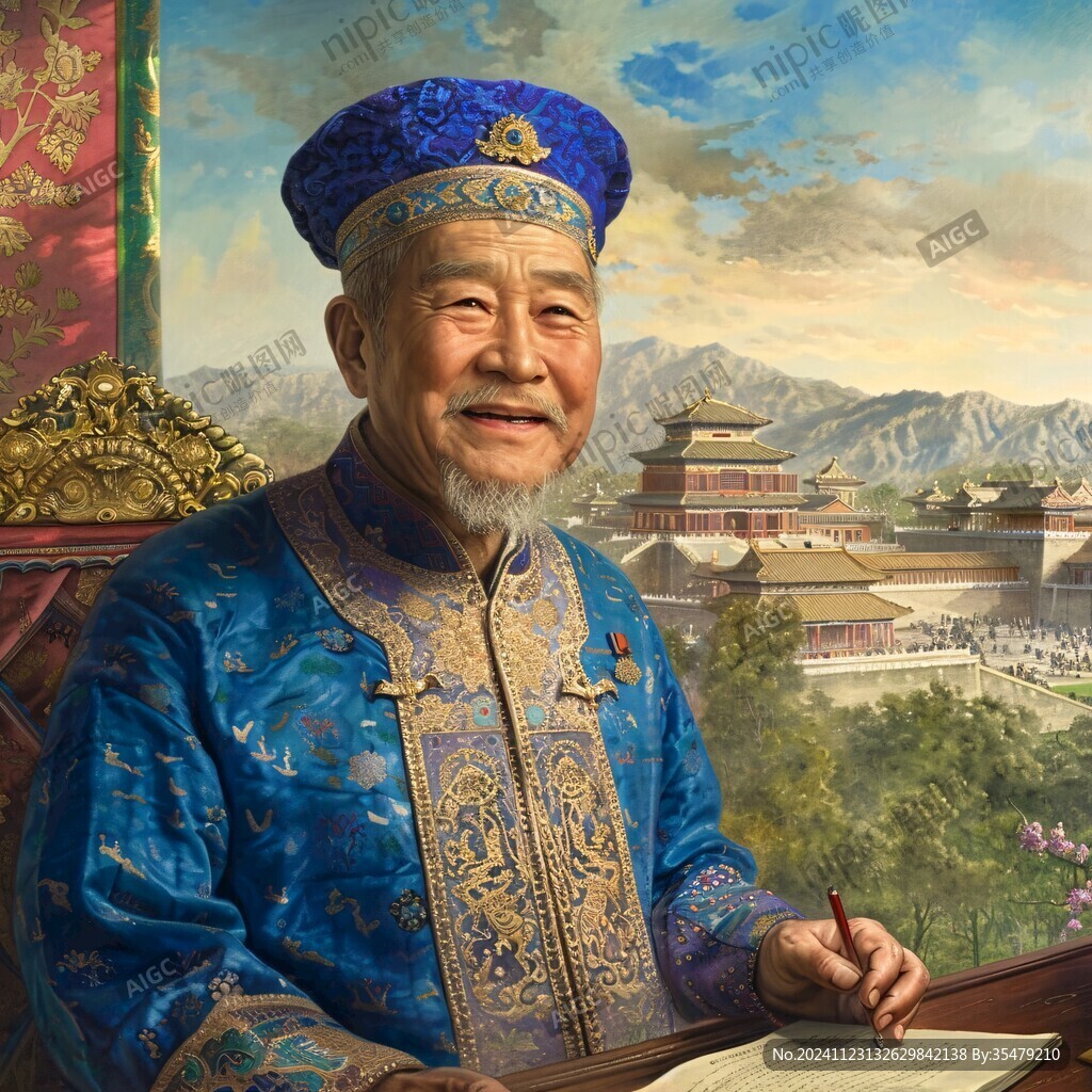 避暑山庄乾隆蜡像