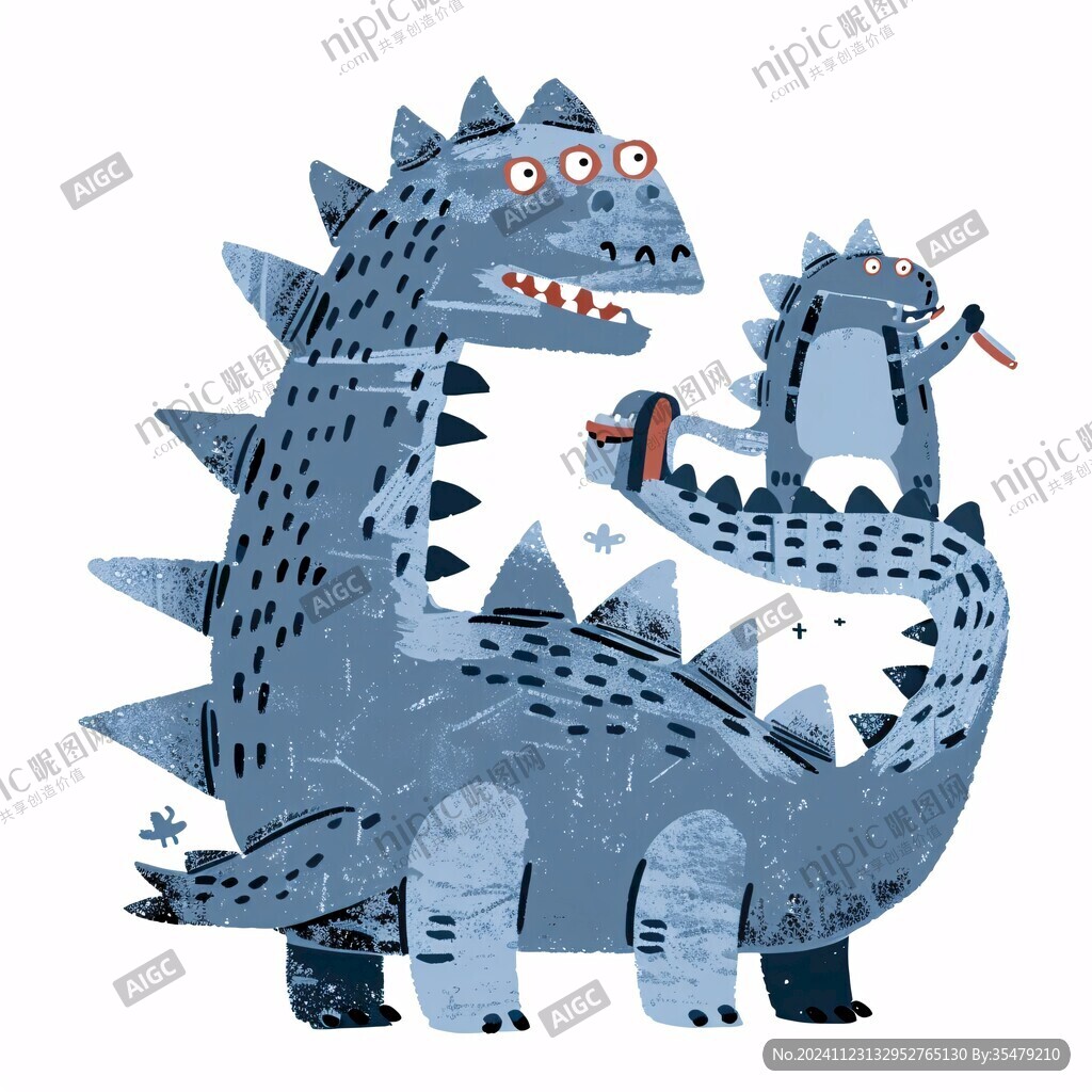 小恐龙插画