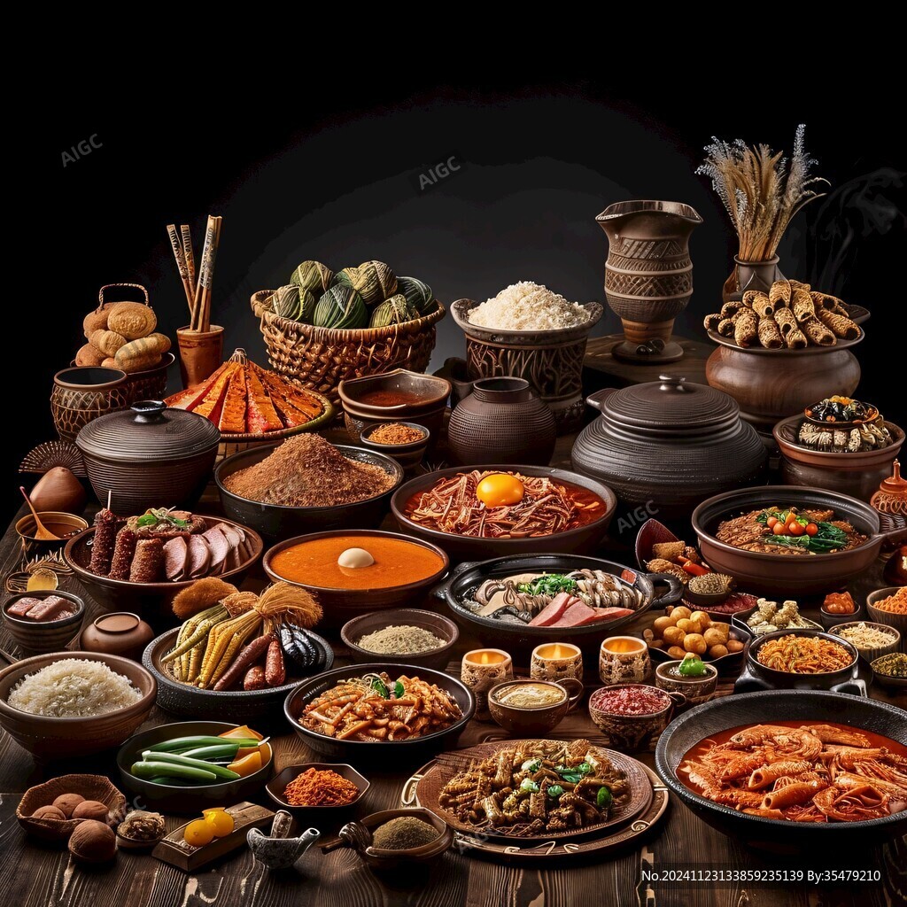 传统美食场景