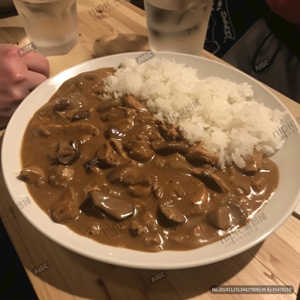 定食咖喱牛肉饭